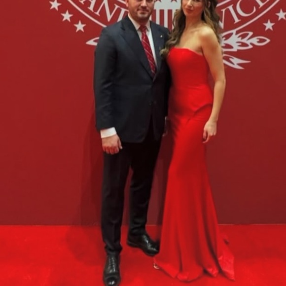 Jovani Strapless Gown Red - Picture 6 of 6